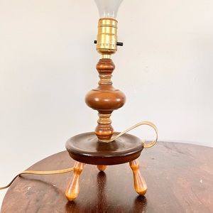 Small table lamp with gold accents